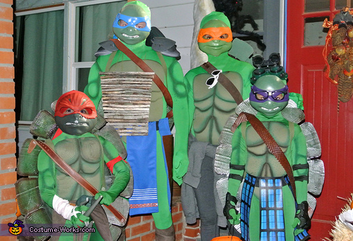 Ninja Turtles Family Costume