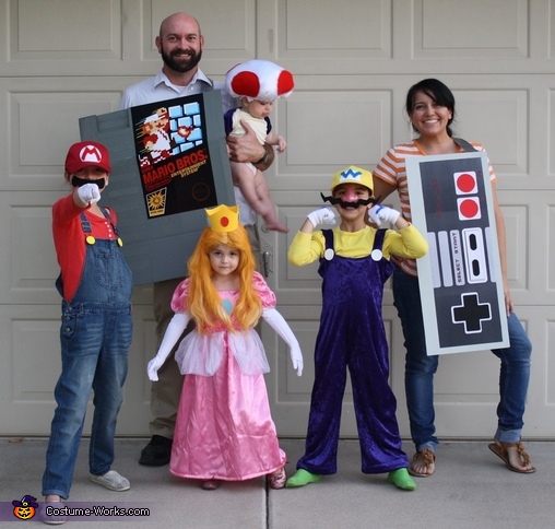 Fun Mario Bros Halloween Group Costume Idea