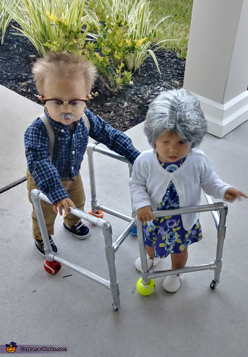 old people baby costume
