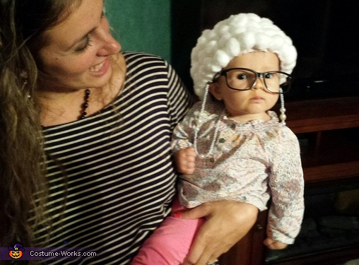 old lady baby costume