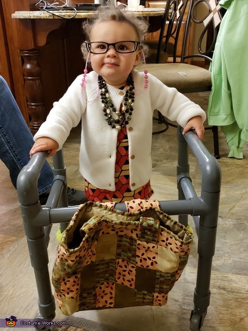 old woman baby costume