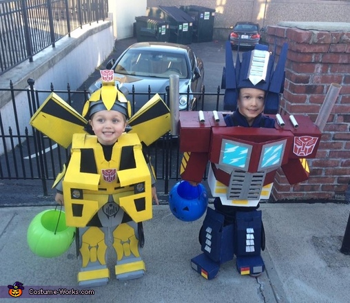 Optimus Prime and Bumblebee Transformers Costume