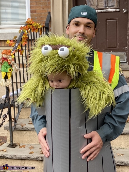 Oscar the Grouch hanging with DSNY Costume