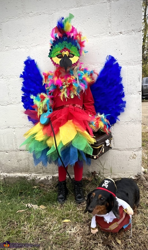 Parrot and her Pirate Pup Costume