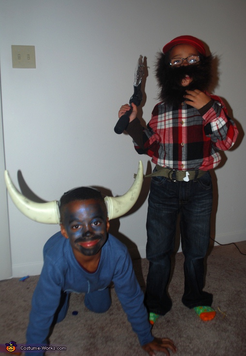 Paul Bunyan and the Blue Ox Costume