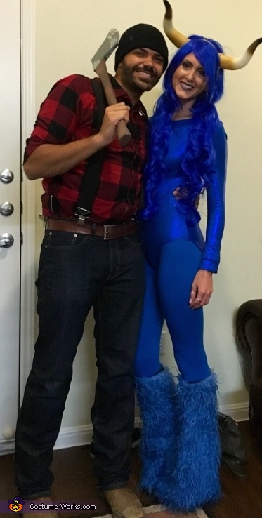 Paul Bunyan with Babe the Blue Ox Costume