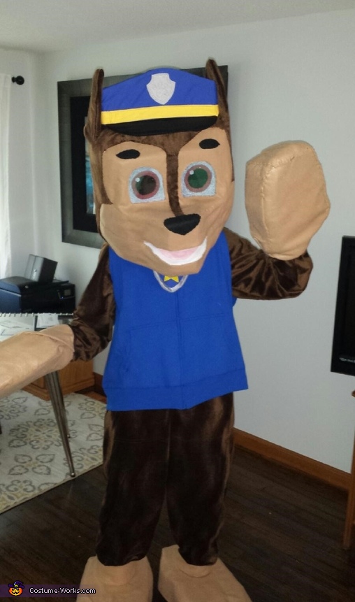 Homemade Paw Patrol Chase Costume