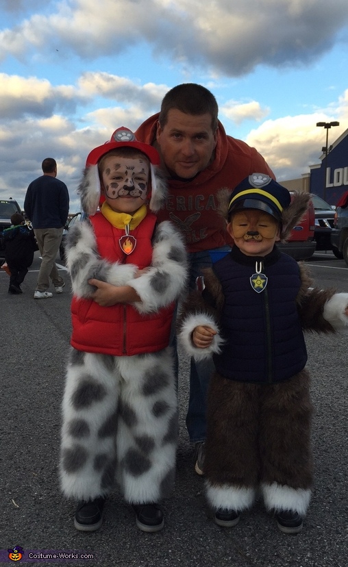 Paw Patrol Chase and Marshall Costumes