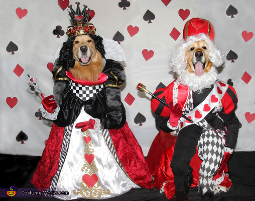 Phoenix and Gryphon as the King and Queen of Hearts