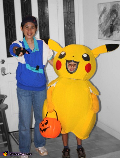 Pikachu and Ash Pokemon Costumes for Kids