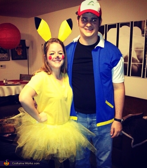 Pikachu and Ash Couple Halloween Costume