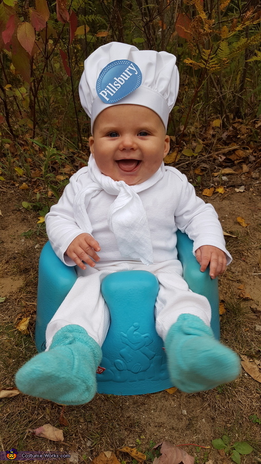 DIY Pillsbury Dough Boy Baby Costume | DIY Costumes Under $35