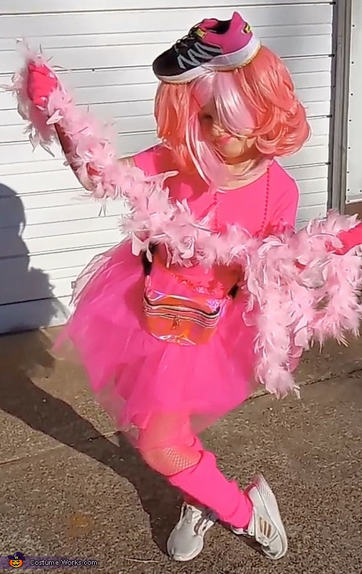 Pink Bubble Gum stuck to the bottom of a Shoe Costume