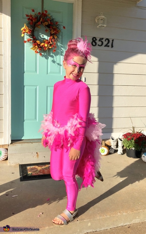 womens pink flamingo costume