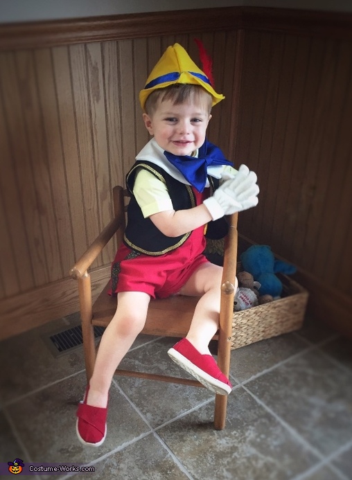 Homemade Pinocchio Costume NoSew DIY Costumes