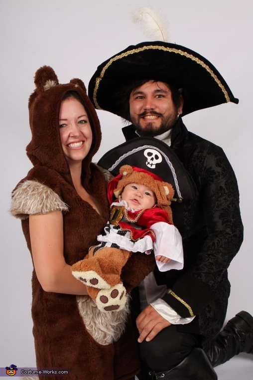 Pirate Bear Family Costume