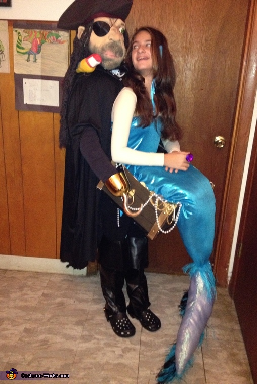 Pirate with Mermaid Costume