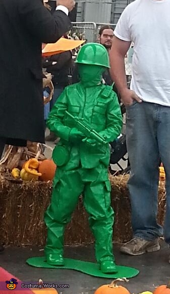Plastic Green Army Man Costume