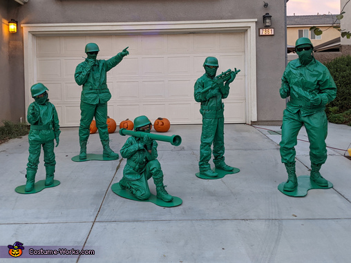 Plastic Green Army Men Costume