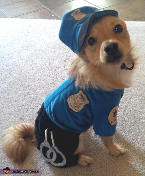Police Officer Dog Costume