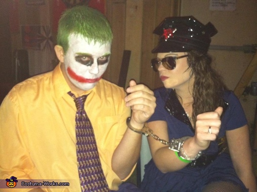 Police Woman and Joker Costume