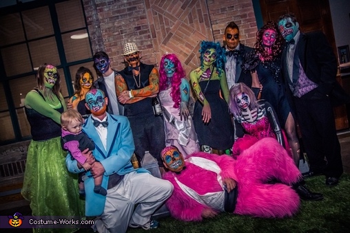 Pop Art Zombie Family Costume