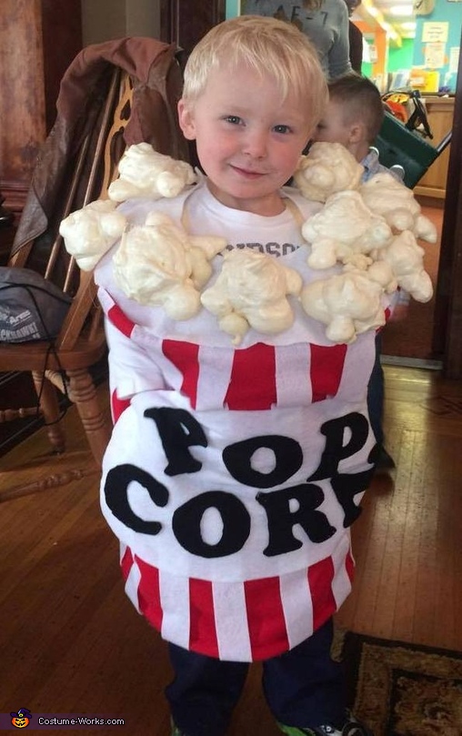 How to Make a Popcorn Box Costume - Easy DIY Halloween