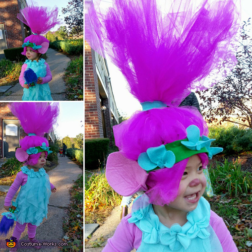 Poppy, Queen of Troll Village Costume | Creative DIY Costumes - Photo 2/2