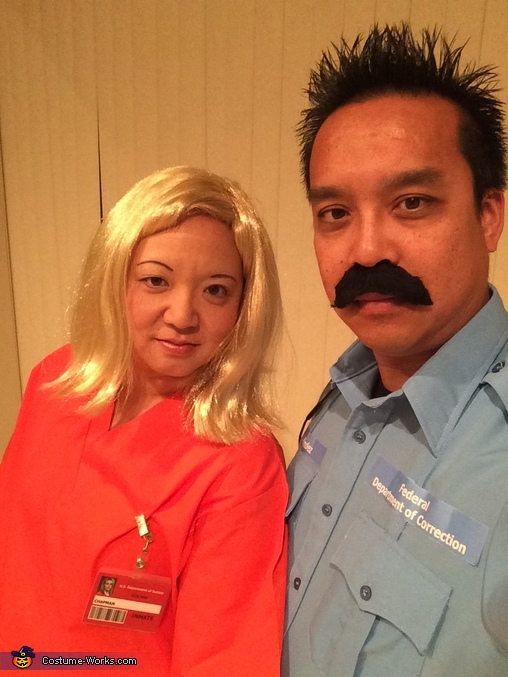 Pornstache and Piper Chapman Couple Costume