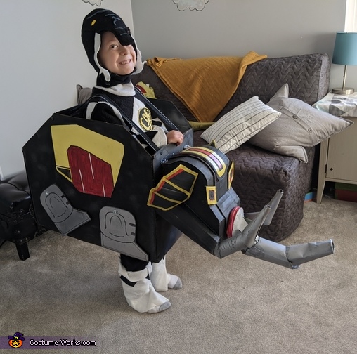 Power Ranger with Mastodon Costume