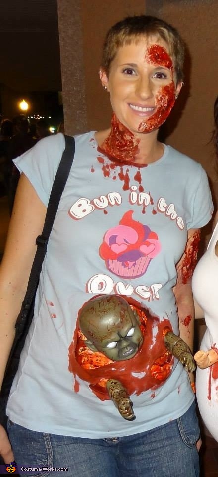 deguisement zombie femme enceinte au