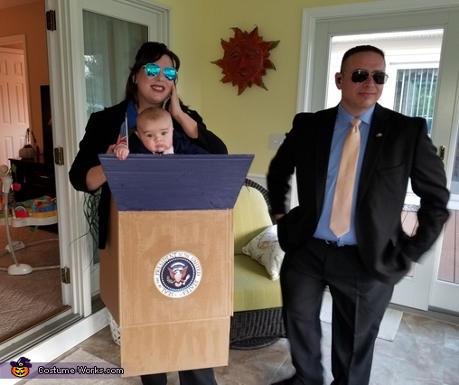 President with Secret Service Costume