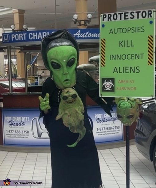 Protesting Alien Costume