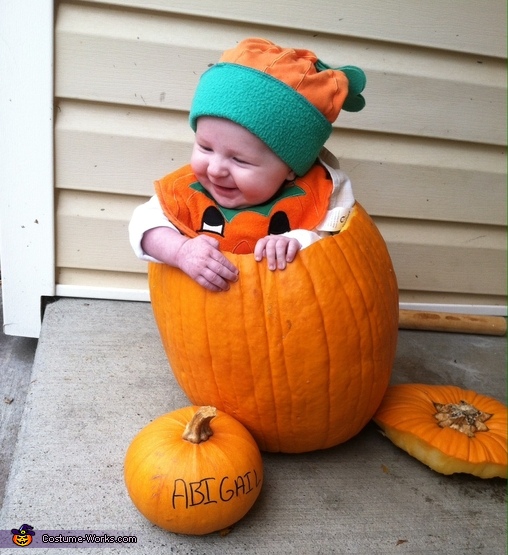 Original Halloween Costumes - Pumpkin Baby Halloween Photo - Costume ...