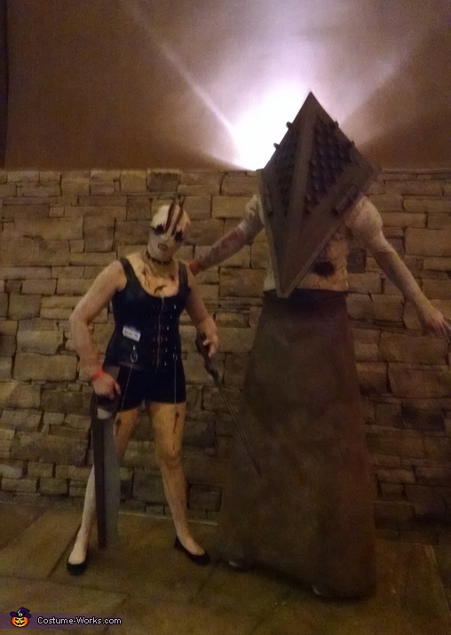 Silent Hill Pyramid Head and Faceless Nurse Costumes