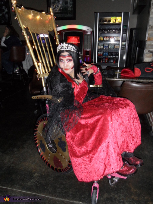 Queen of Hearts and her Throne Costume