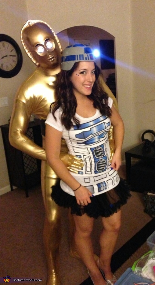 R2D2 and C3P0 Couple Costume