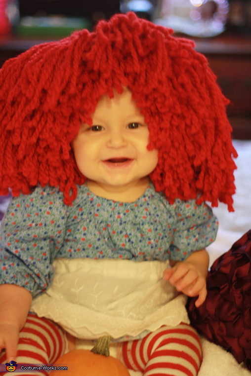 Raggedy Ann Costume for a Baby | No-Sew DIY Costumes