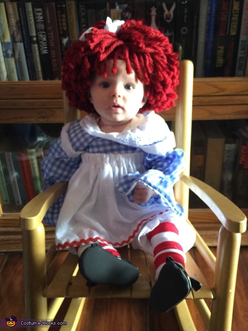Creative DIY Raggedy Ann Baby Costume Idea | DIY Costumes Under $45