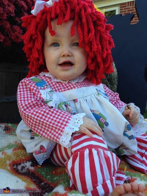 Cute Homemade Raggedy Ann Baby Costume | Last Minute Costume Ideas ...