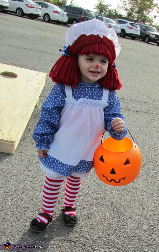 Toddler Raggedy Ann Baby Costume | Last Minute Costume Ideas