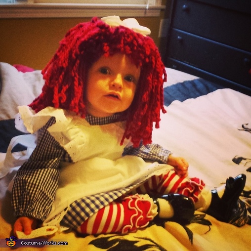 Adorable Raggedy Ann Baby Costume | DIY Costumes Under $45