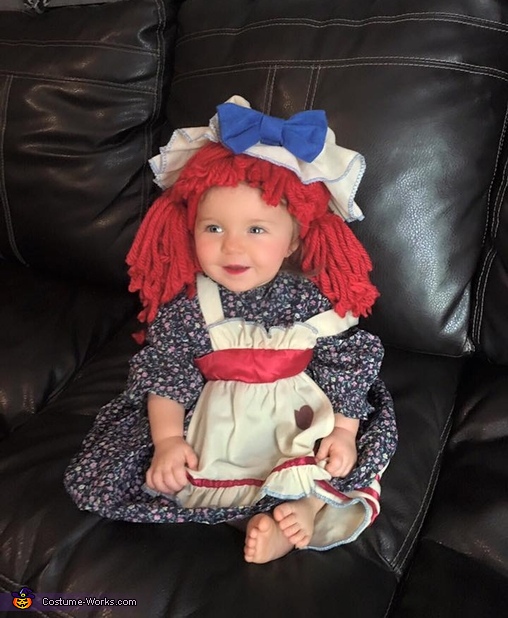Raggedy Ann Doll Baby Costume Idea | Coolest DIY Costumes
