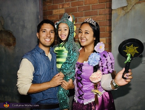 Rapunzel, Flynn Rider and Pascal Costume