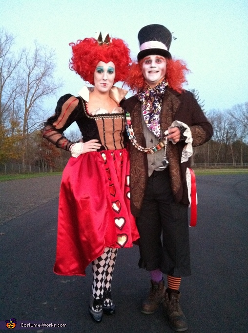 Red Queen and the Mad Hatter Costume How To Instructions