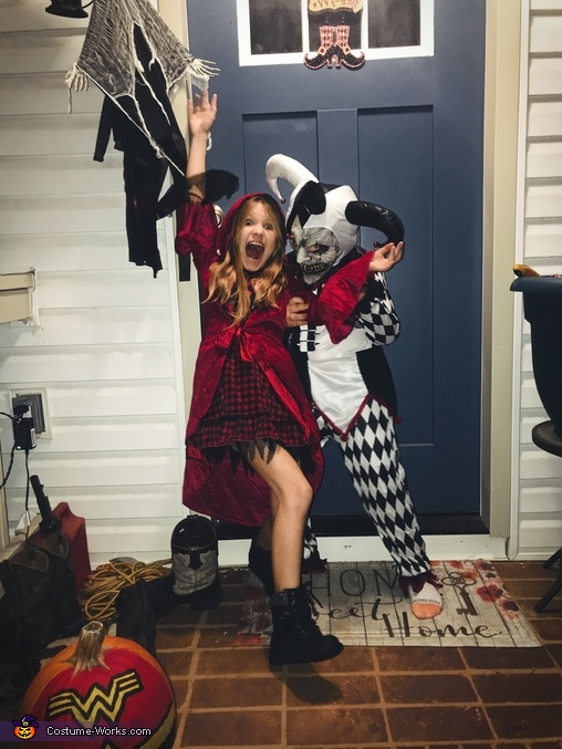 Red Riding Hood and Sinister Jester Costume