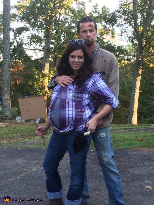Rick and Laurie from Walking Dead Couple Costume