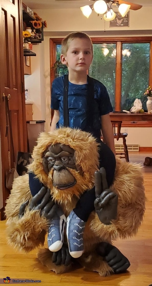 Riding an Orangutan Costume