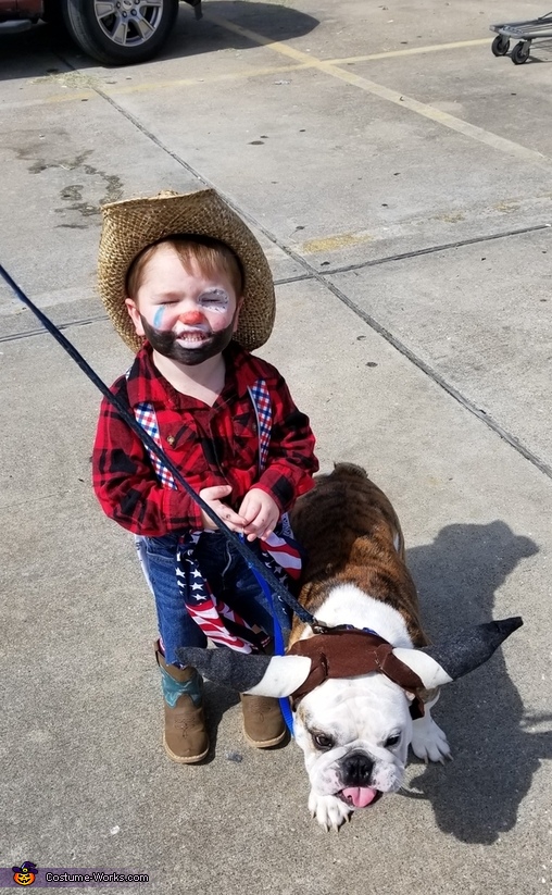 Rodeo Clown and Bull Costume