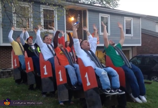 unique group halloween costume roller coaster｜TikTok Search